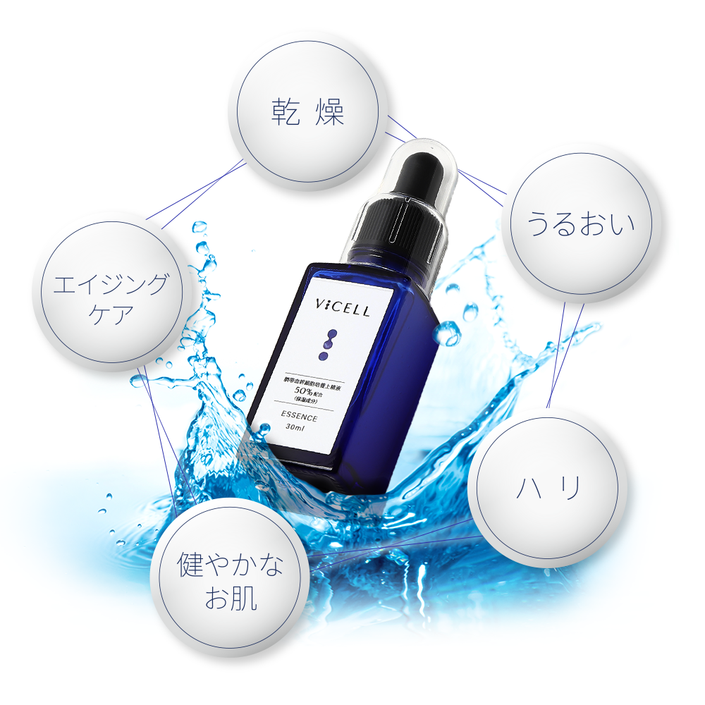日本製 VICELL ヒト幹細胞 美容液 ヒト臍帯血細胞順化培養液 50％配合 30ml
